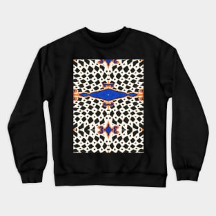 zebra Iznik pattern Crewneck Sweatshirt